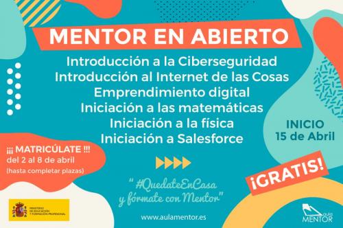 Aula Mentor oferta varios cursos on line gratuitos