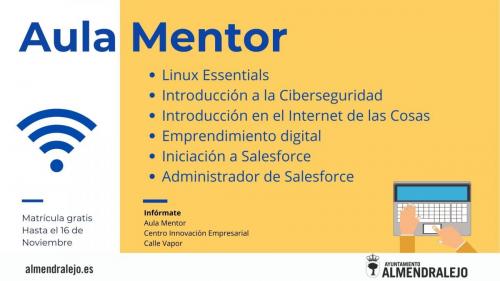 Abierto el plazo para seis nuevos cursos de formación grautitos de Aula Mentor