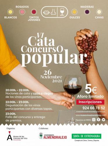 Abierto el plazo para la VI Cata-Concurso Popular Ciudad de Almendralejo del 26 de noviembre