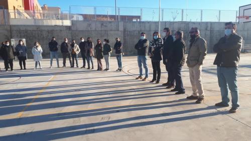 El alcalde visita el nuevo colegio Ortega y Gasset junto a los padres de los alumnos